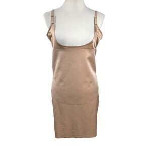 SPANX Smartgrip Slip Open Bust Shapewear Adjustable Straps Size 3X Beige
